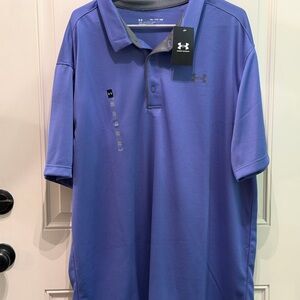 Under Armour Men's Purple Polo Shirt